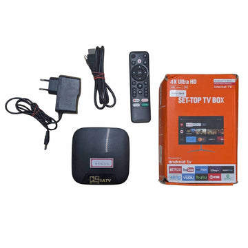 Android ATV Box 4K (SET-TOP TV BOX) Black (Good Condition) - Budli Certified