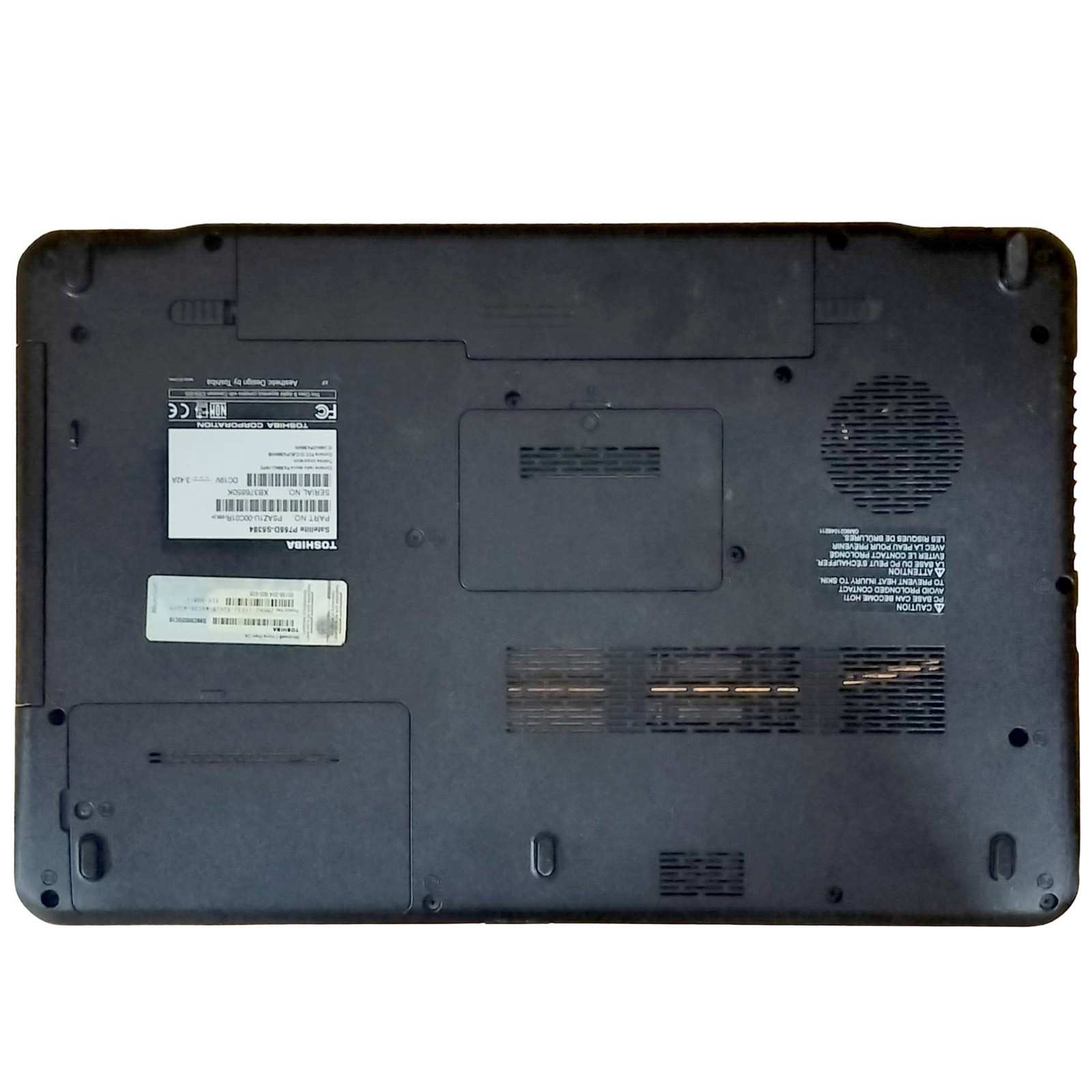 Back Panel Of Toshiba Satellite (P755D-S5384) 15.6" AMD A8-3500M APU