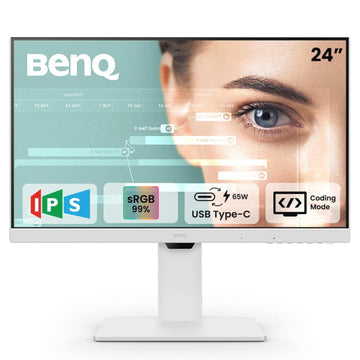 BenQ GW2486TC 24" IPS 100Hz Full HD Coding Monitor |USB-C(65W PD)| White (Unboxed - Brand Warranty) - Budli Certified