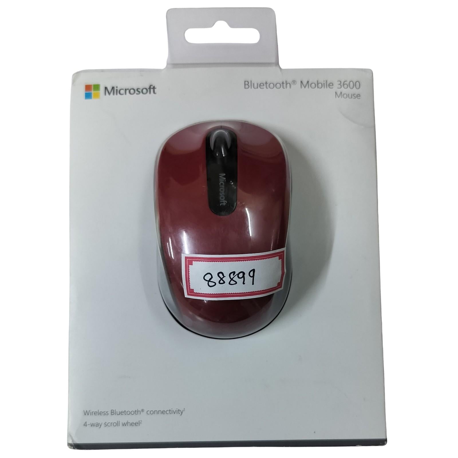 Microsoft Bluetooth Mobile 3600 Wireless Mouse Red (Sealed Box)
