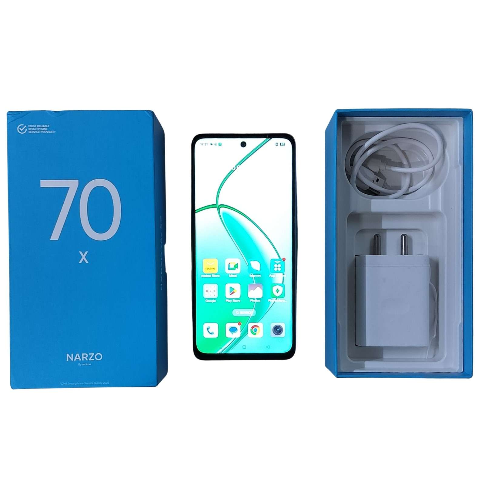 Realme Narzo 70X 5G 128GB 4GB RAM  Ice Blue (Unboxed - Brand warranty)