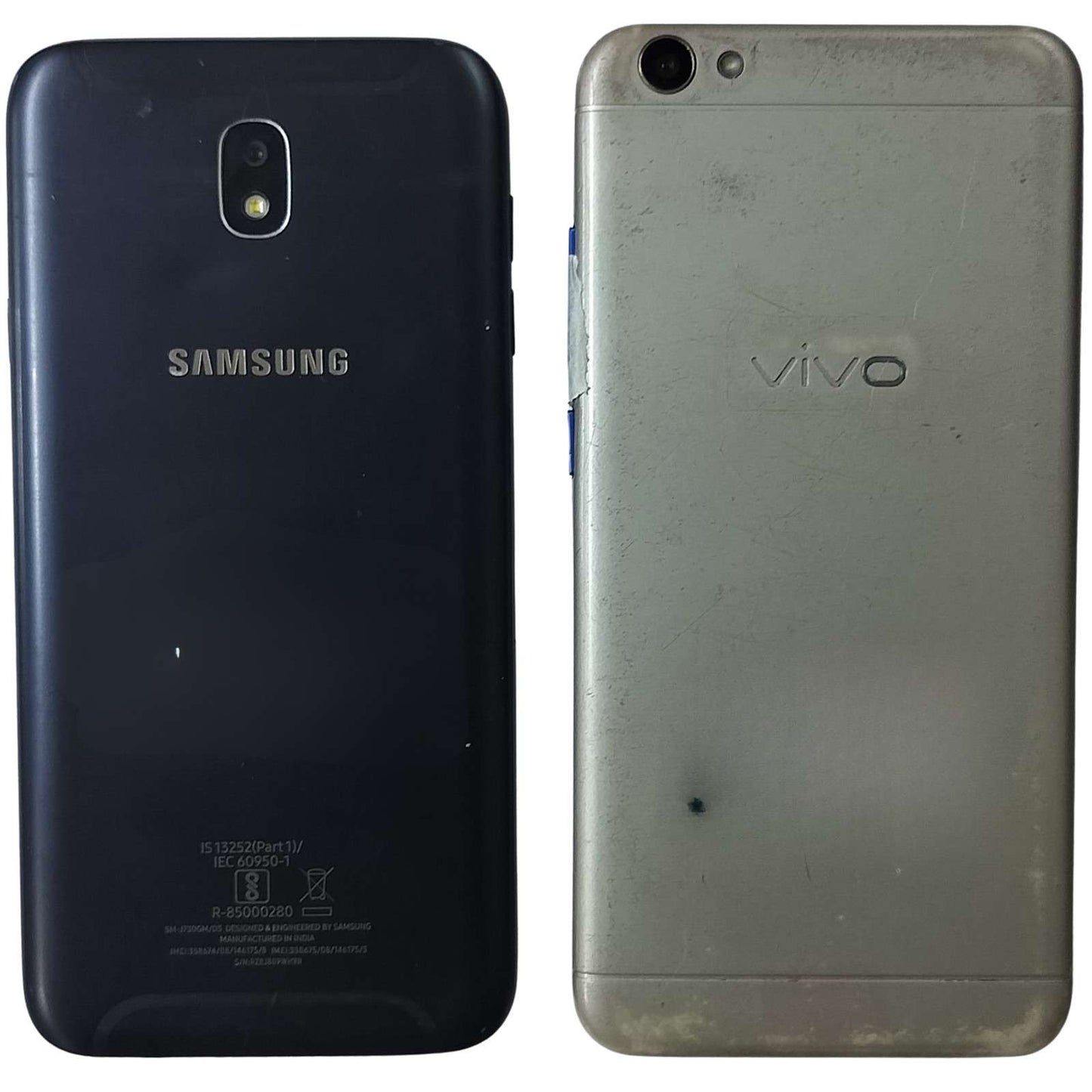 Combo of Used Samsung Galaxy J7 Pro & Vivo V5 Mobiles.