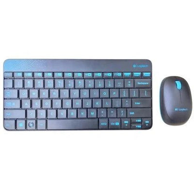 Used Logitech MK240 Combo Wireless Keyboard and Mouse Blue - Alternate View