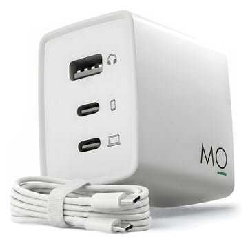 MokkoMotto 65W GaN 3-Port Fast Charger with Type-C Cable (Like New Condition - Brand Warranty) | Budli - Budli Certified