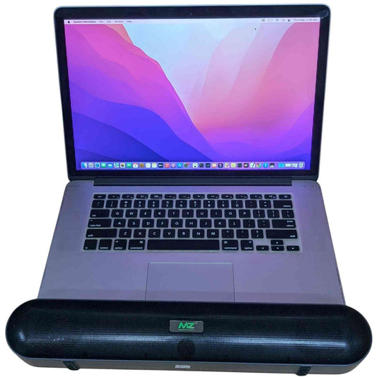 Used Apple MacBook Pro (Retina, 15-inch, Mid 2015) with MZ wireless speaker