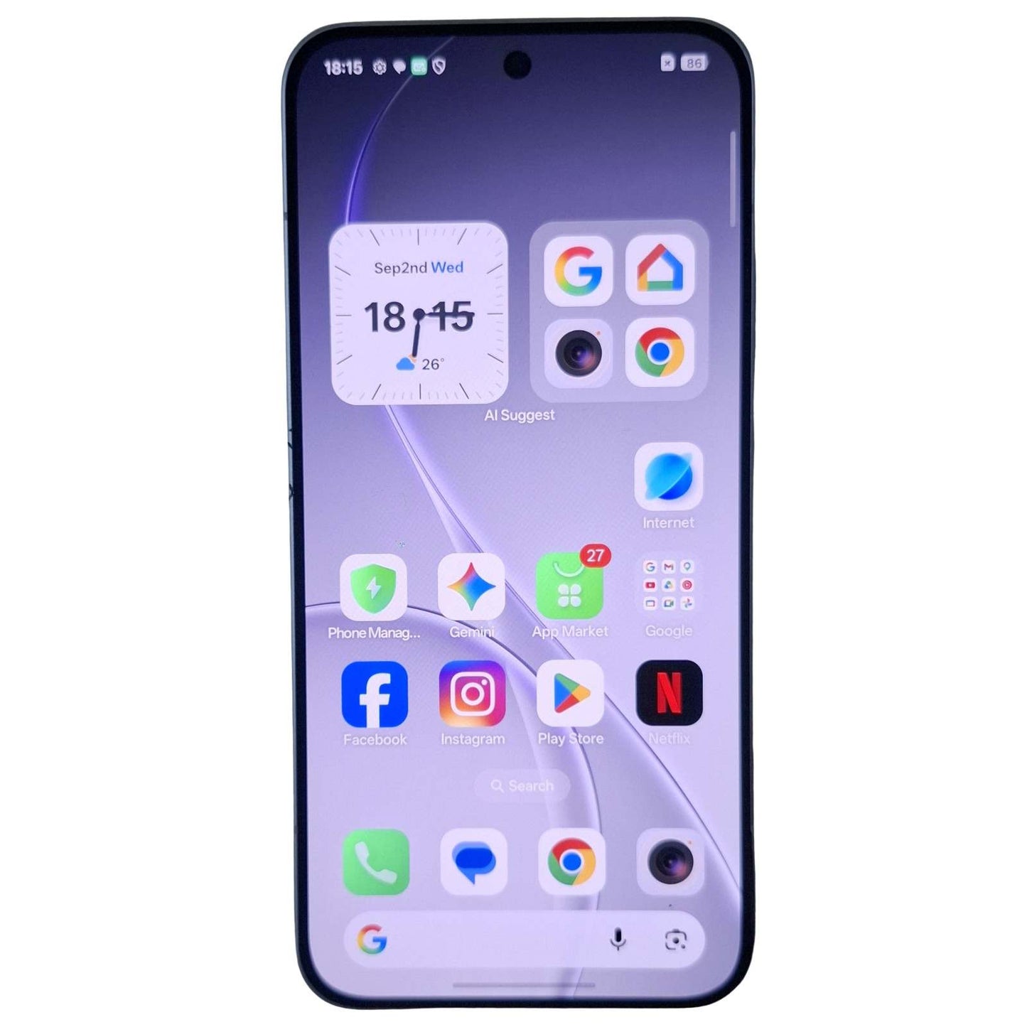 Used Oppo Reno 15 5G 256GB 8GB RAM Glacier White