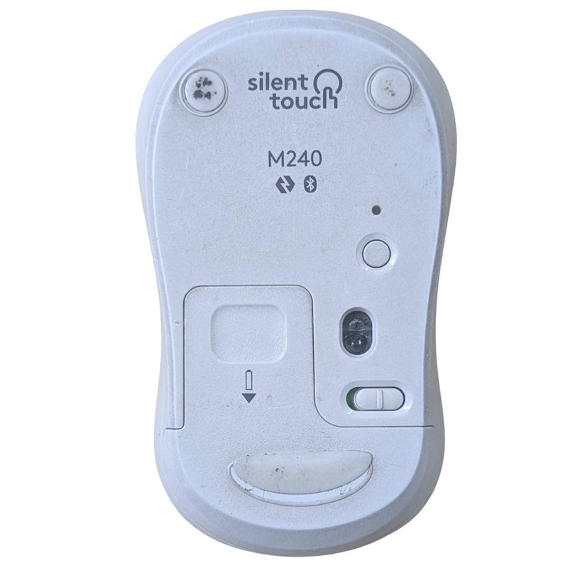 Logitech Bluetooth Mouse M240 for PC, Mac and Windows White (Good Condition)
