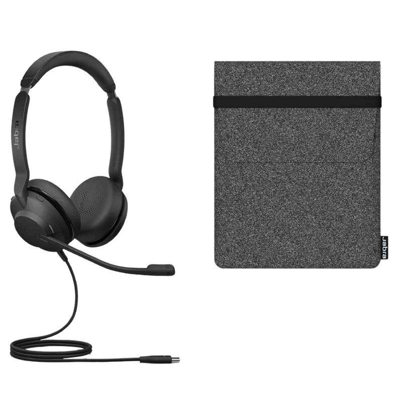 Jabra Evolve2 30 SE Wired Stereo Noise-Cancelling Headset with Mic Black - Good Condition | Budli