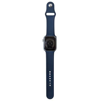 Apple Watch Series 9 (GPS) 45mm Aluminium Case (A2980) Silver AI Storm Blue (Good Condition)