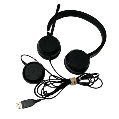 Jabra Evolve2 20 SE Wired Stereo Noise-Cancelling Headset with Mic Black (Good Condition)