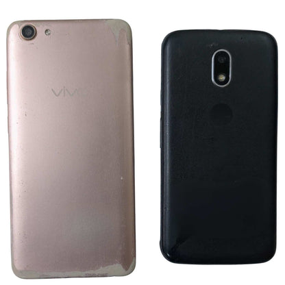 Back View Of Combo of Dead Vivo and Moto Mobiles