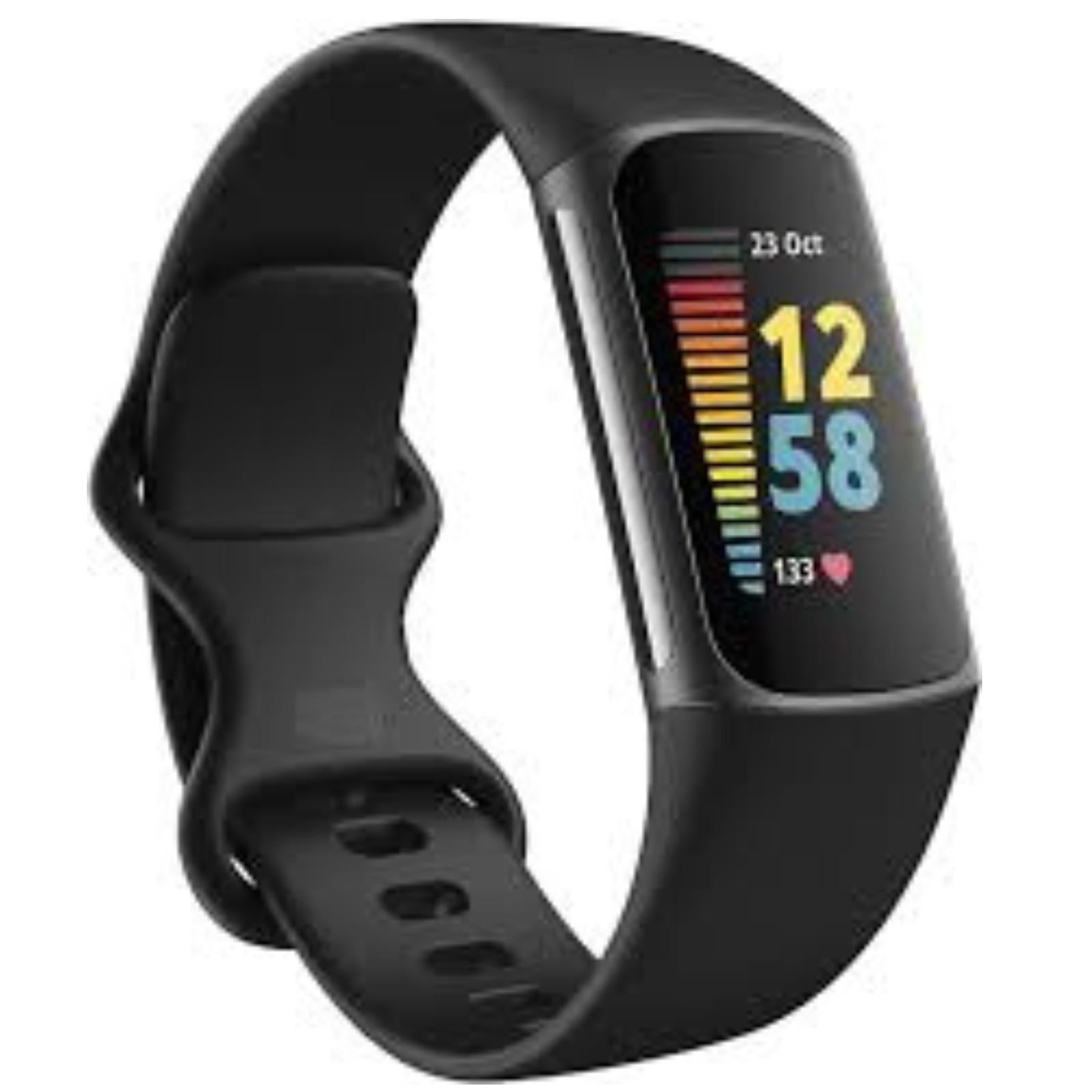 Fitbit Charge 5 Advanced Health & Fitness Tracker with Built-in GPS, Black (Good Condition)