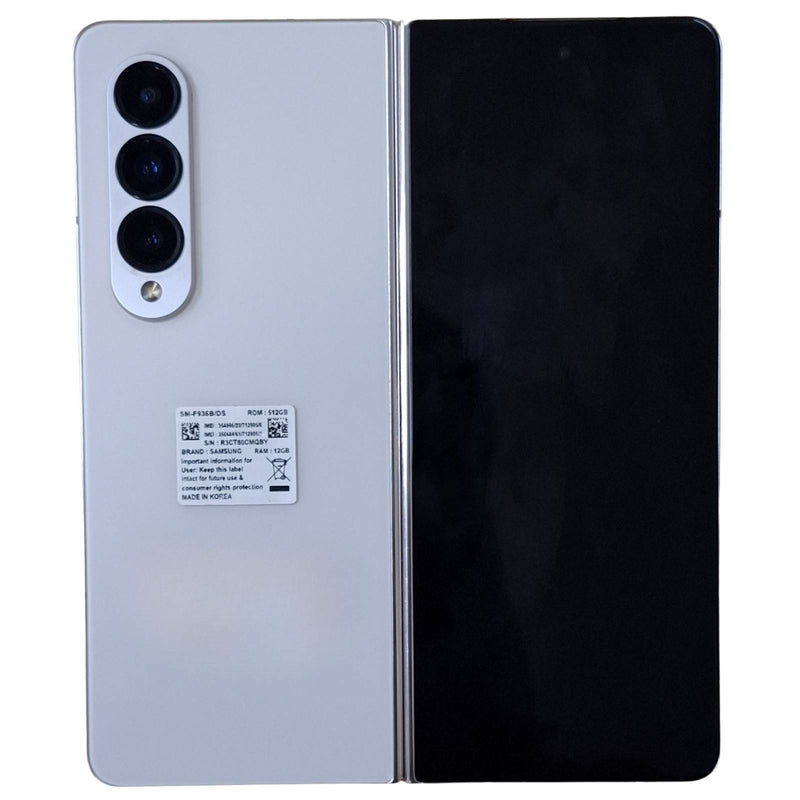 Back View Of Samsung Galaxy Z Fold 4 512GB 12GB RAM 5G Beige (Good Condition)