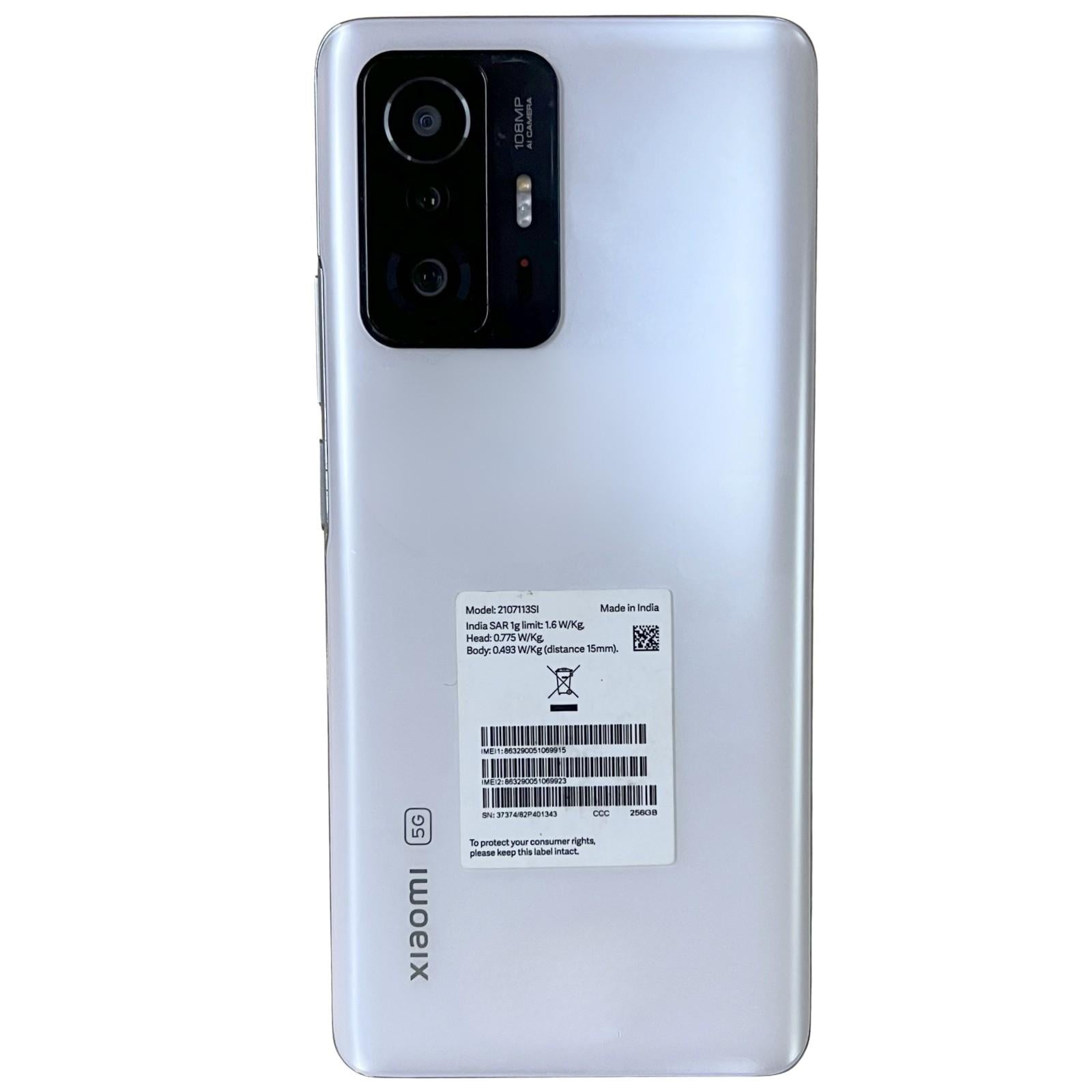 Used Xiaomi 11T Pro 5G 256GB 8GB RAM Moonlight White | buy.budli.in