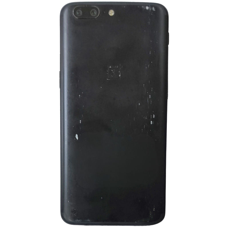 Back View Of Dead OnePlus 5 Black