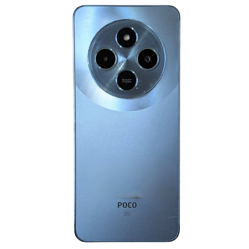 Back View Of Dead Xiaomi POCO M7 5G Blue