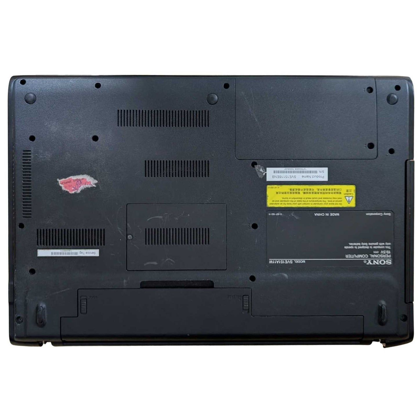 Used Sony VAIO SVE15116ENB 15.5" Intel Core i5 2nd Gen 500GB HDD 4GB RAM Black 