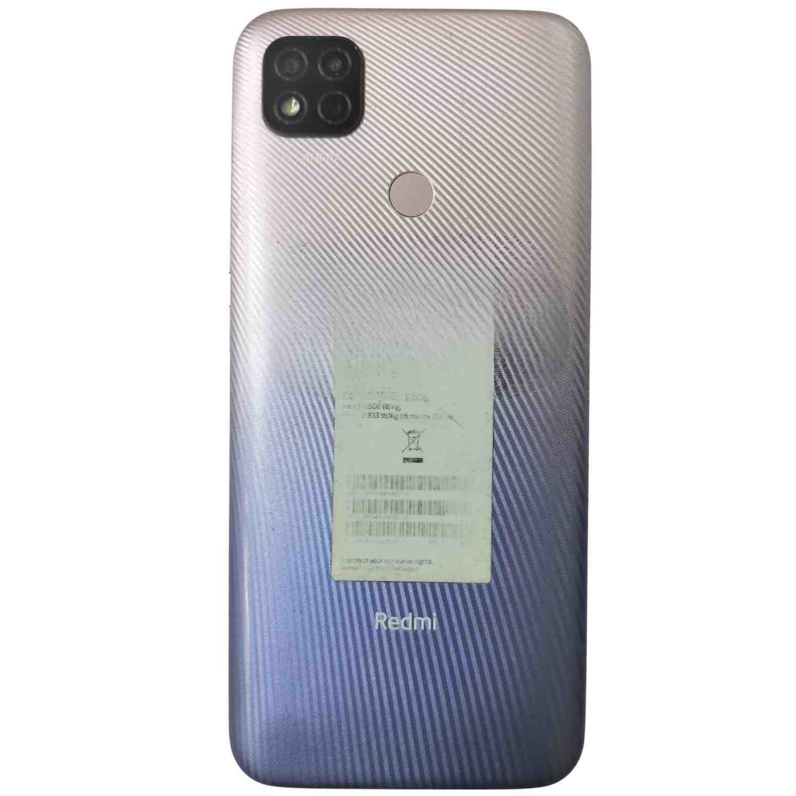 Back View Of Used Xiaomi Redmi 9 64GB 4GB RAM Sky Blue