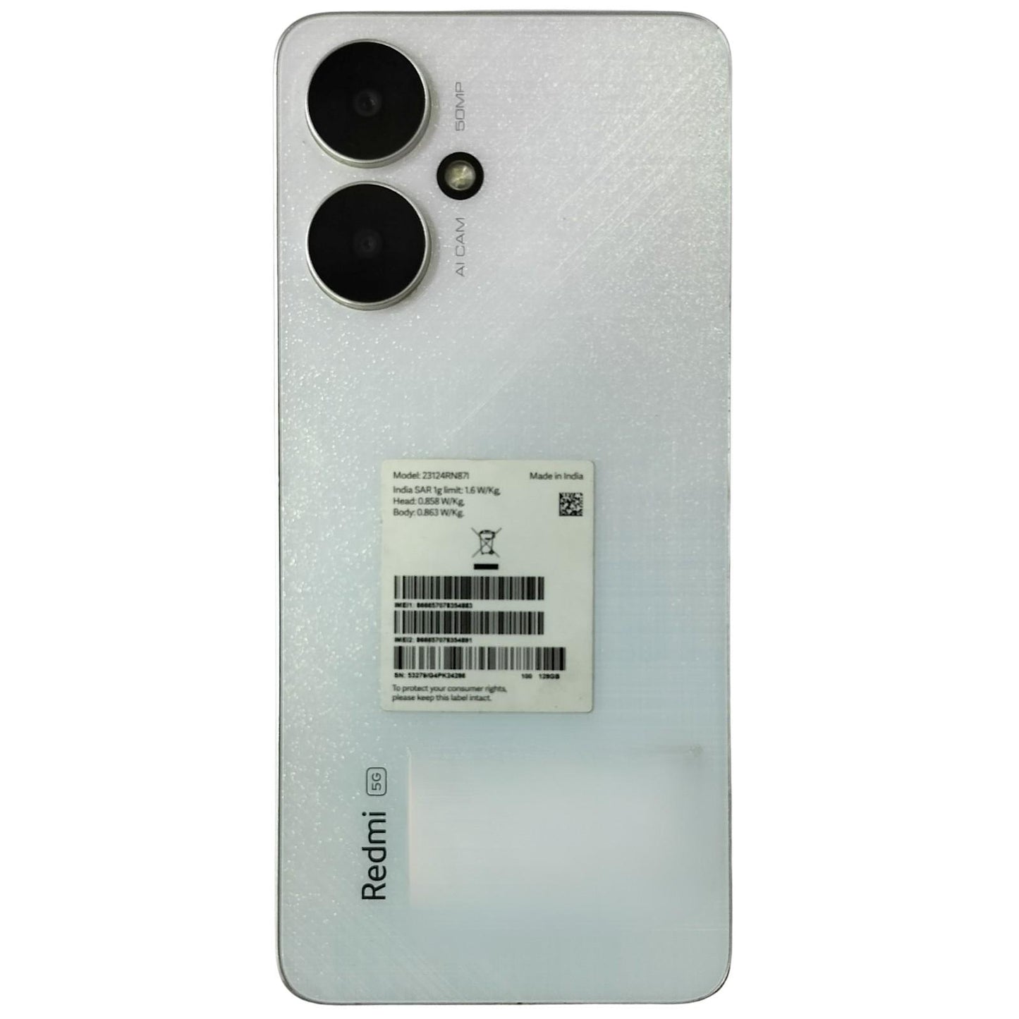Xiaomi Redmi 13C 5G 128GB 4GB RAM Startrail Silver (Good Condition)
