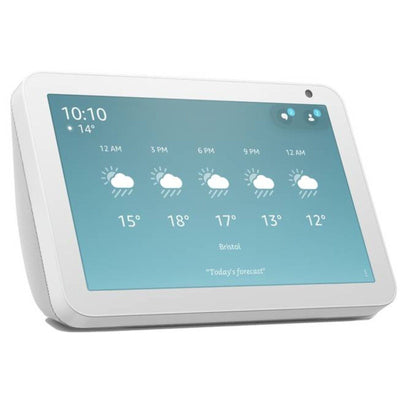 Amazon Echo Show 8 Smart display with Alexa - 20.32 cm (8") HD Screen with Stereo Sound White (Good condition) - Alternate View