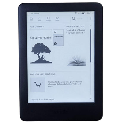 Amazon Kindle 10th Gen 6" Inch Display with Built-in Light Wi Fi 8GB Black (Good Condition)