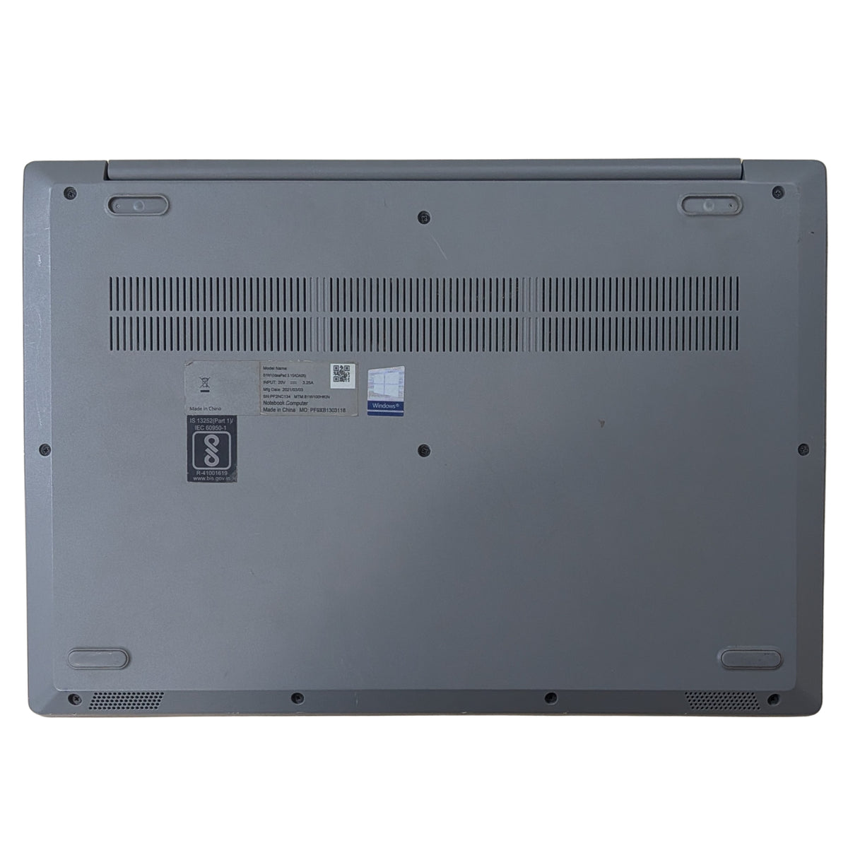 Used Lenovo Ideapad 3 15ADA05 15.6" AMD Athlon Silver 3050U 256GB SSD 4GB RAM Silver