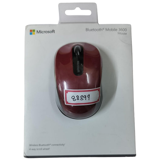 Microsoft Bluetooth Mobile 3600 Wireless Mouse Red (Sealed Box)
