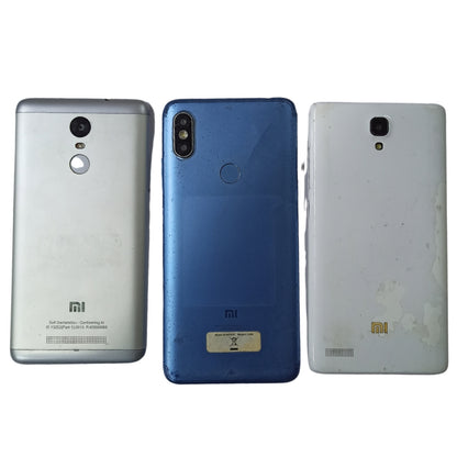 Combo of Used Redmi Note 3 + Redmi Y2 and Redmi HM Note 1 LTE Mobiles