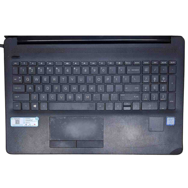 Used HP Notebook 15-da0xxx 15.6" Intel Core i3 7th Gen 256GB SSD 12GB RAM Black Laptop