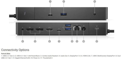 Dell WD19TB Thunderbolt Docking Station for Macbook and Windows With 180W Adapter (Good Condition) - Alternate View