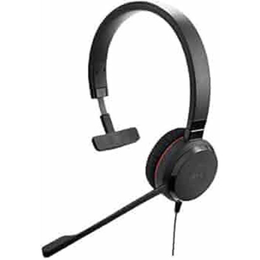 Jabra Evolve 30 Wired On Ear Headphone with Mic Black (Good Condition).