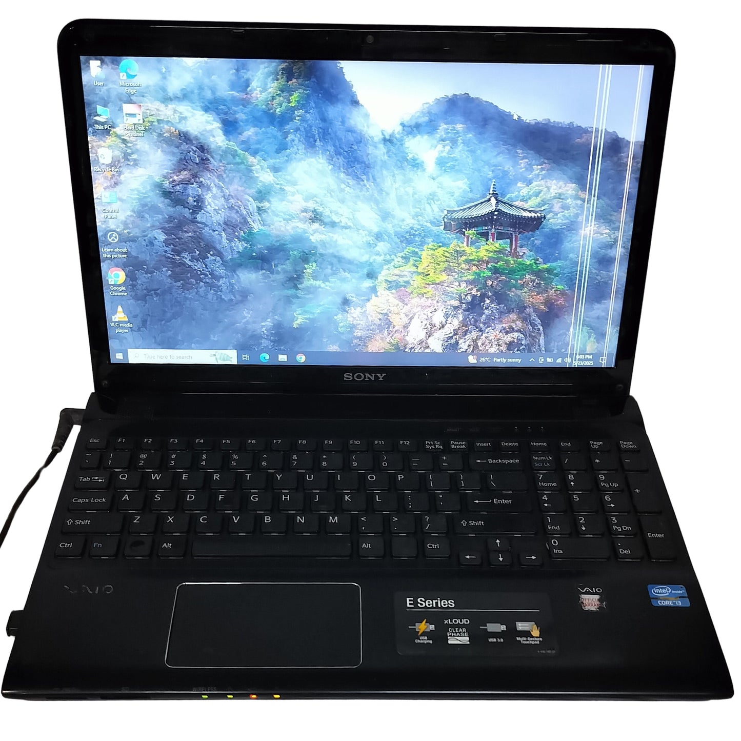Used Sony Vaio E Series 15.5" Intel Core i3-2nd Gen 320GB HDD 8GB RAM Black Laptop