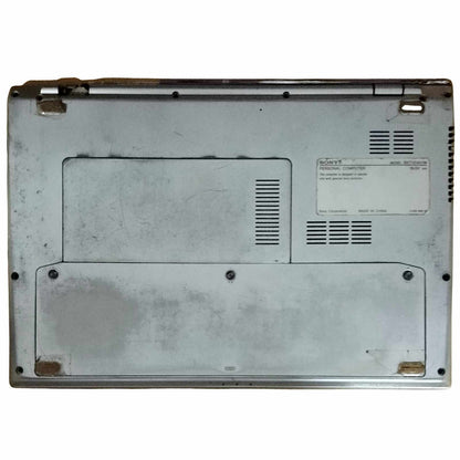 Back Panel Of Used Sony VAIO SVT131A11W 15.6" 500GB HDD 8GB RAM Silver Laptop