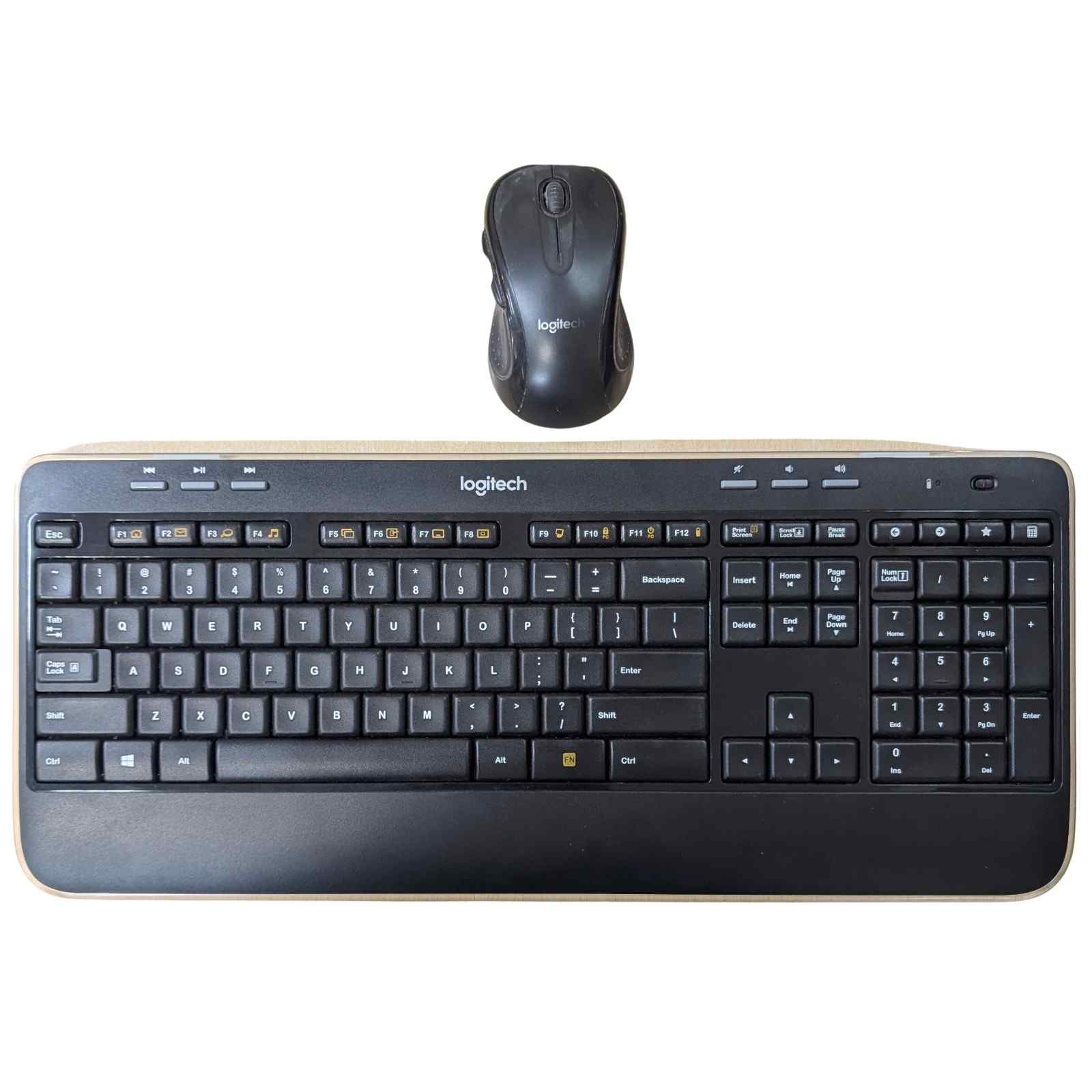 Combo Logitech K520 Wireless Keyboard and Logitech USB M510 Wireless Mouse