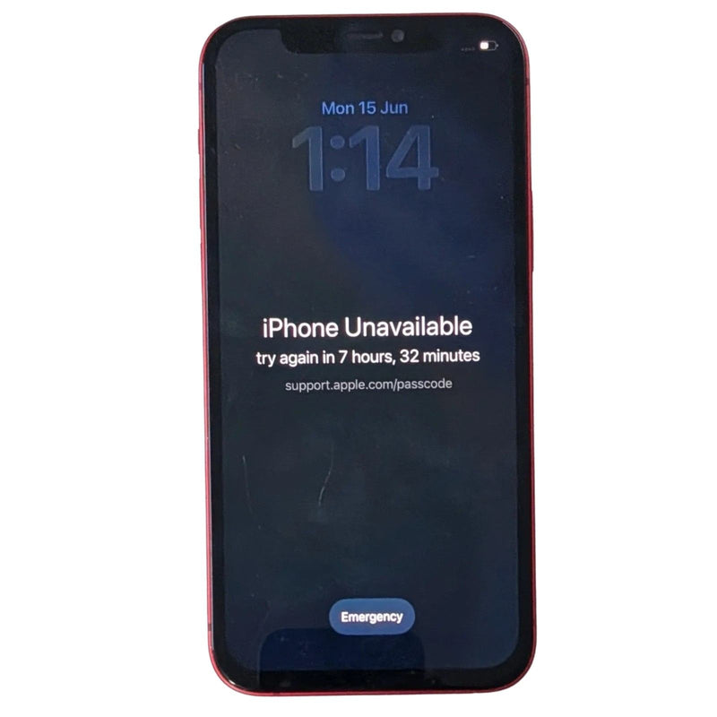 Used Apple iPhone 12 Red ( Functional Issue)