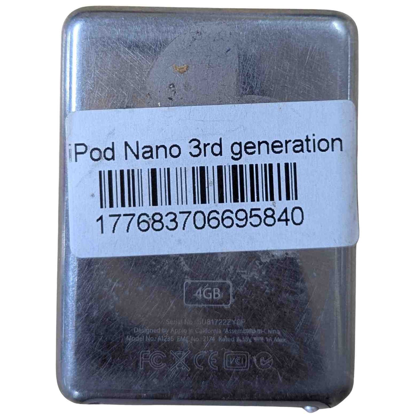 Used Apple iPod Nano 3rd gen (Functional Issue)