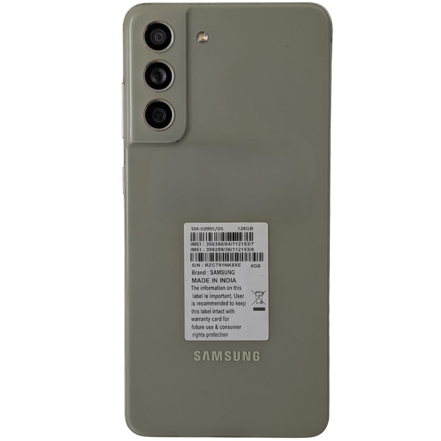 Used Samsung Galaxy S21 FE 5G 128GB 8GB RAM Olive