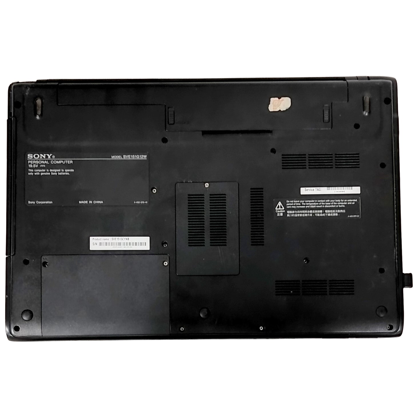 Back Panel Of Used Sony Vaio E Series 15.5" Intel Core i3-2nd Gen 
