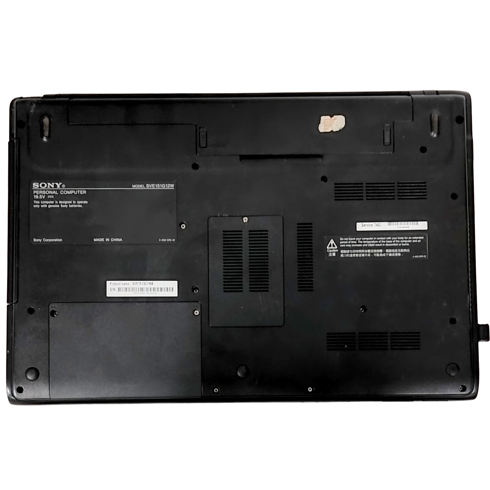 Back Panel Of Used Sony Vaio E Series 15.5" Intel Core i3-2nd Gen 