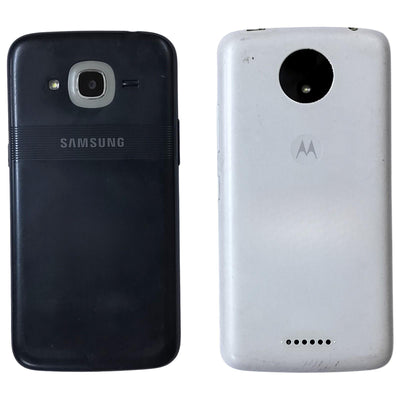 Combo of  2 Dead Samsung Galaxy J2 and Motorola Moto C Plus Mobiles - Alternate View