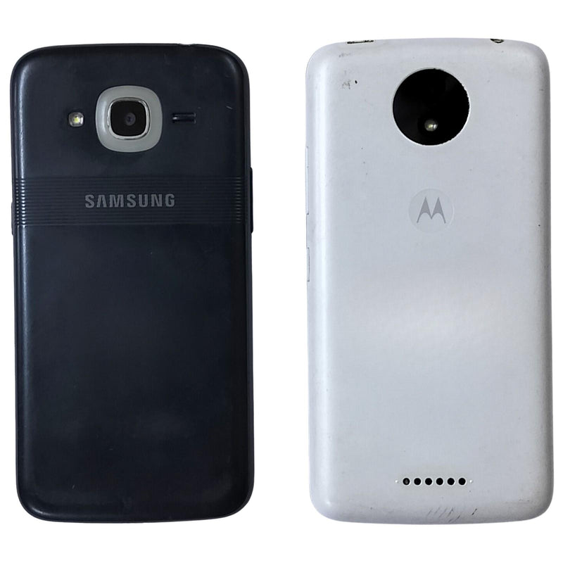 Combo of  2 Dead Samsung Galaxy J2 and Motorola Moto C Plus Mobiles