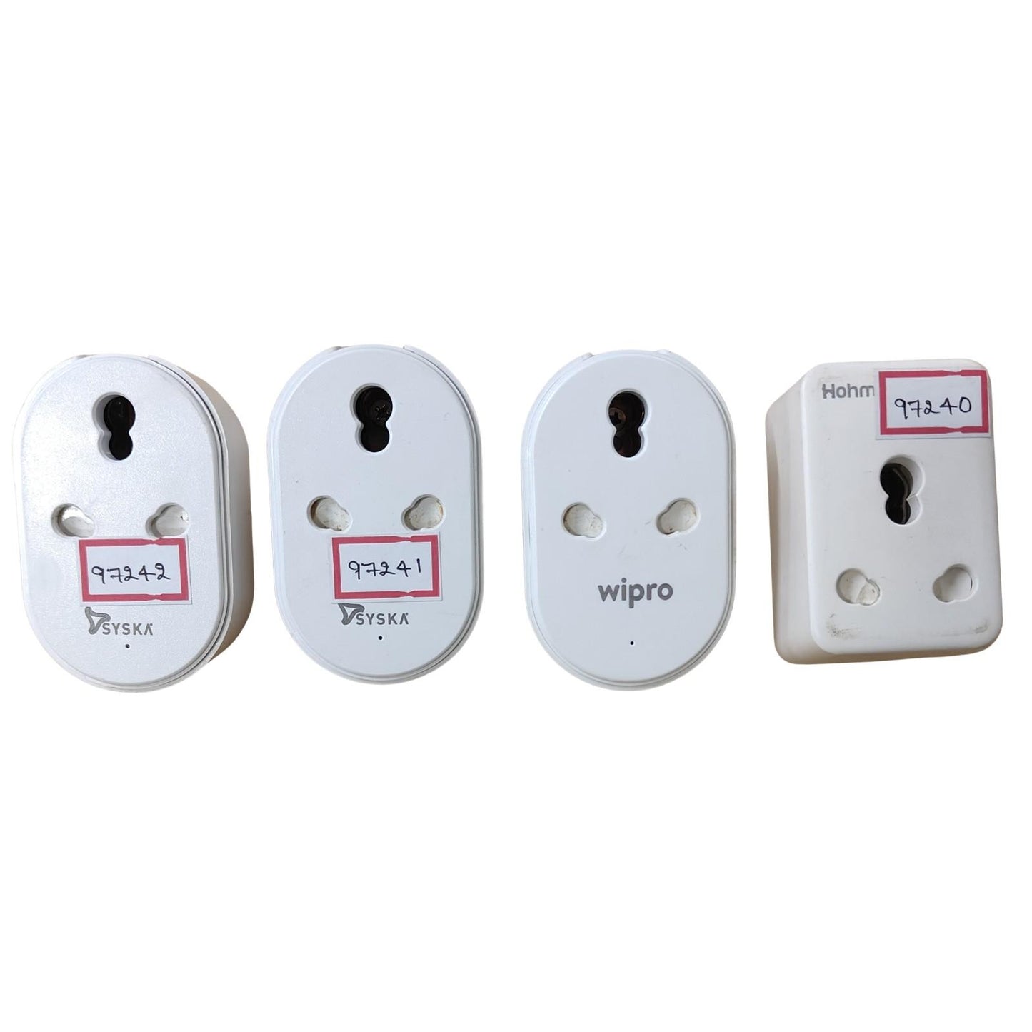 Combo of 4 Wipro Plug, Syska Plug and Hohm Plug 16A (Good Condition)