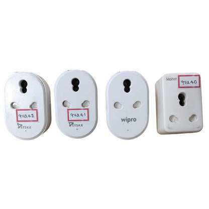 Combo of 4 Wipro Plug, Syska Plug and Hohm Plug 16A (Good Condition)