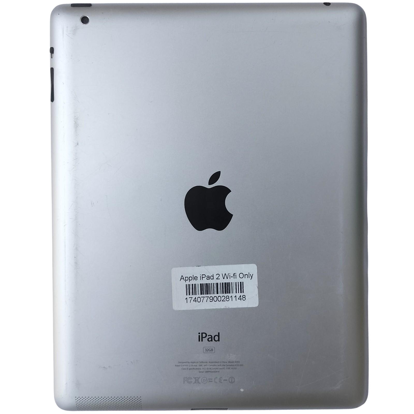 Back View Of Used Apple iPad 2 (A1395) 9.7" Wi Fi 