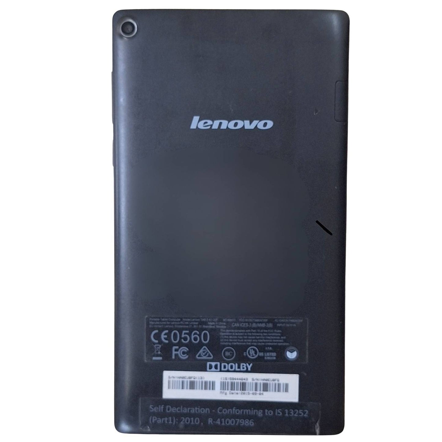 Used Lenovo Tab 2 A7-20F (Wi Fi) 7" Black Tablet