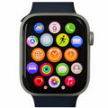 Apple Watch Series 9 (GPS) 45mm Aluminium Case (A2980) Silver AI Storm Blue (Good Condition)
