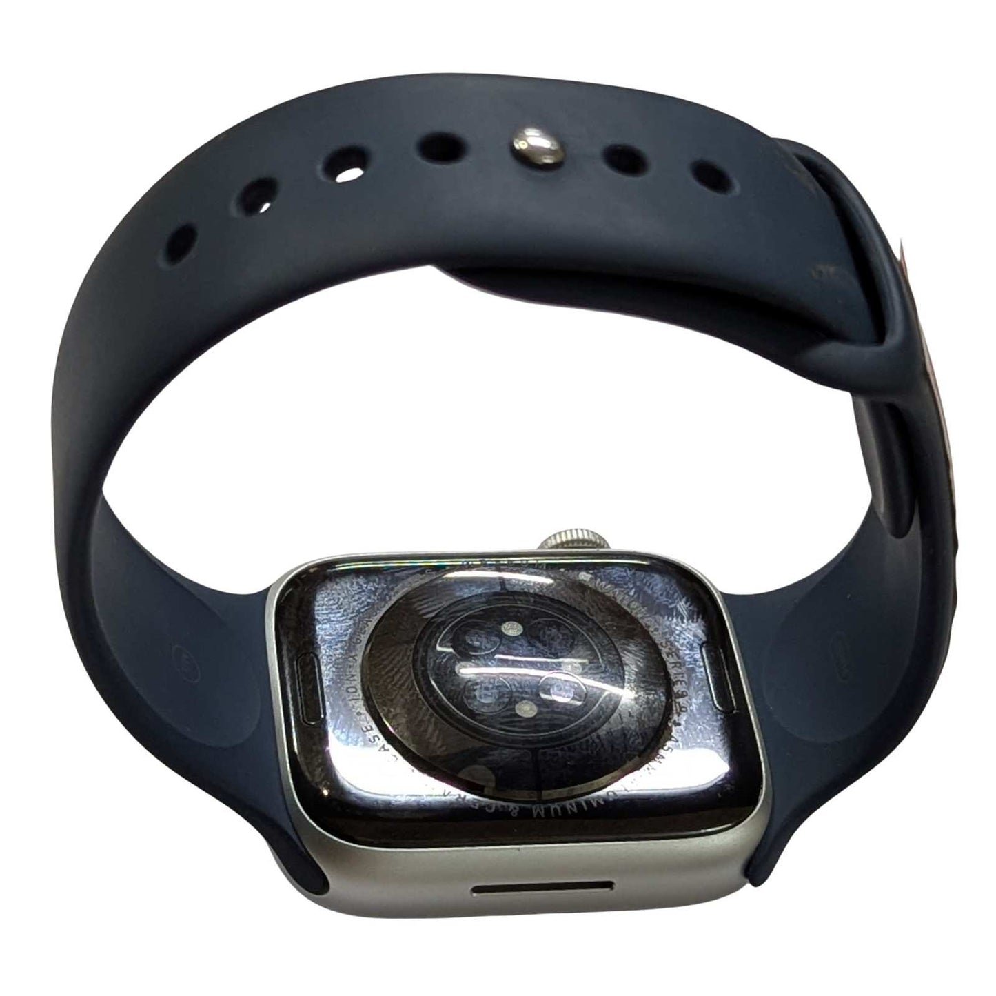 Apple Watch Series 9 (GPS) 45mm Aluminium Case (A2980) Silver AI Storm Blue (Good Condition)