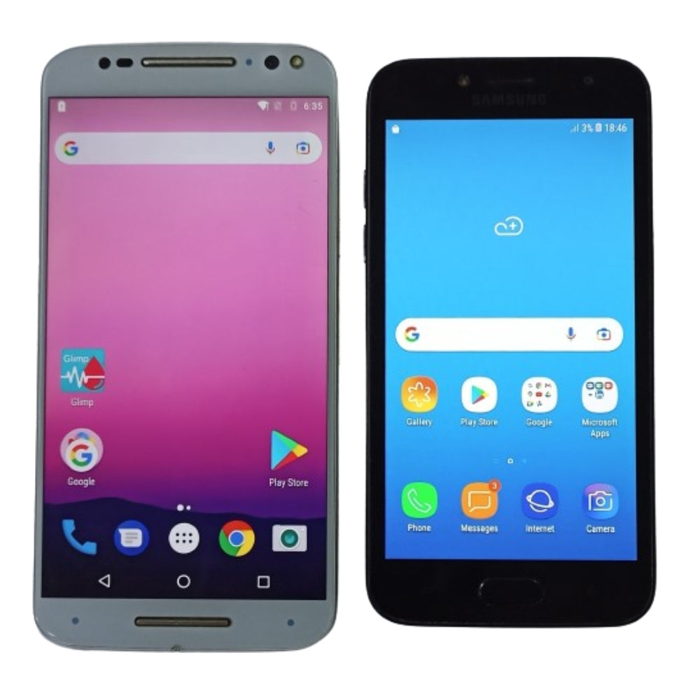 Combo of Used Motorola Moto X Style and Samsung Galaxy J2 Mobiles