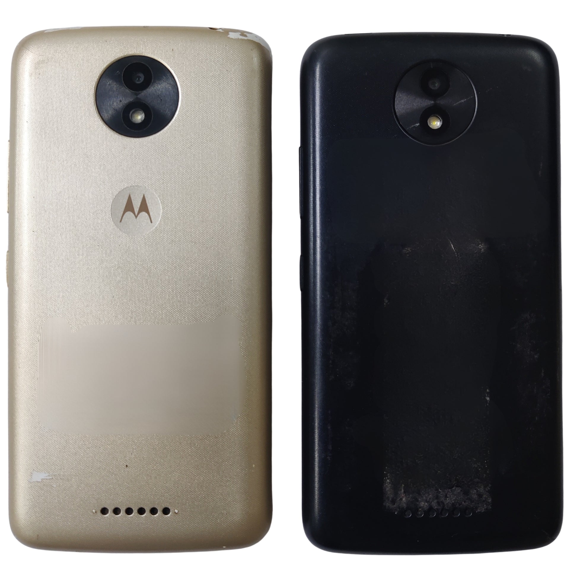 Back Panel Of Used Combo Moto C Plus Mobiles