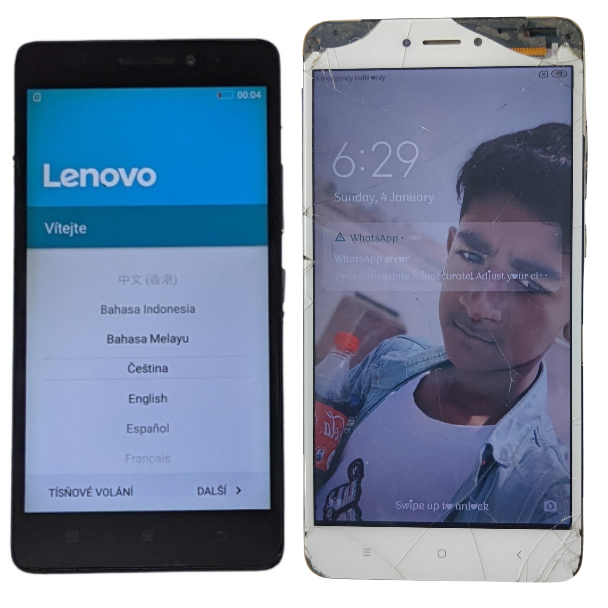 Combo of Used Lenovo K3 Note and Redmi Note 4 Mobiles